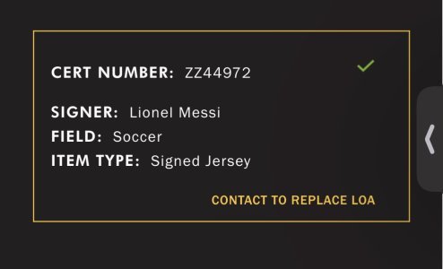 Lionel Messi signed jersey 25/26 Inter Miami