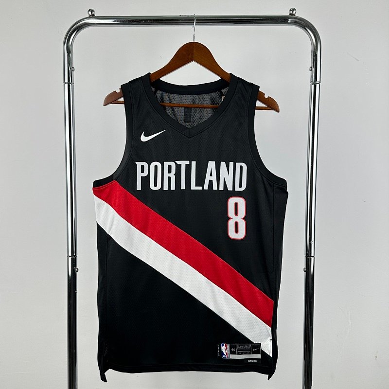 Portland Trail Blazers Away Black - Deni Avdija #8