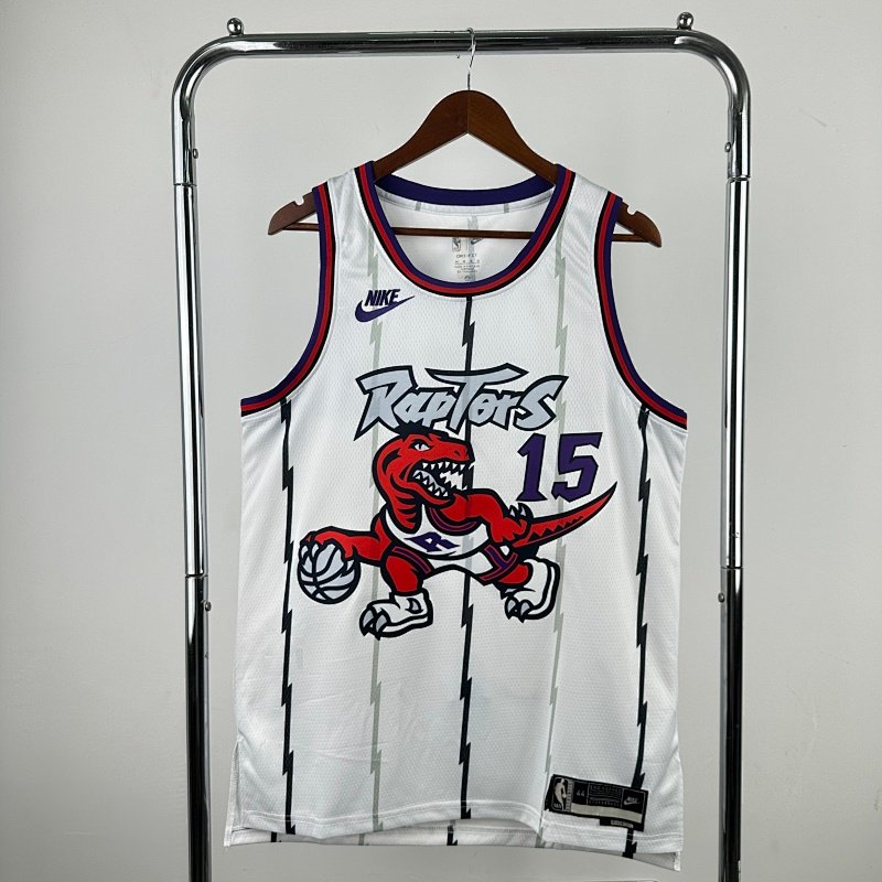 Toronto Raptors Retro White - Vince Carter #15