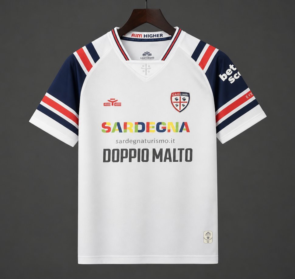 Cagliari Calcio - 26-27 Cagliari Calcio Away White Jersey