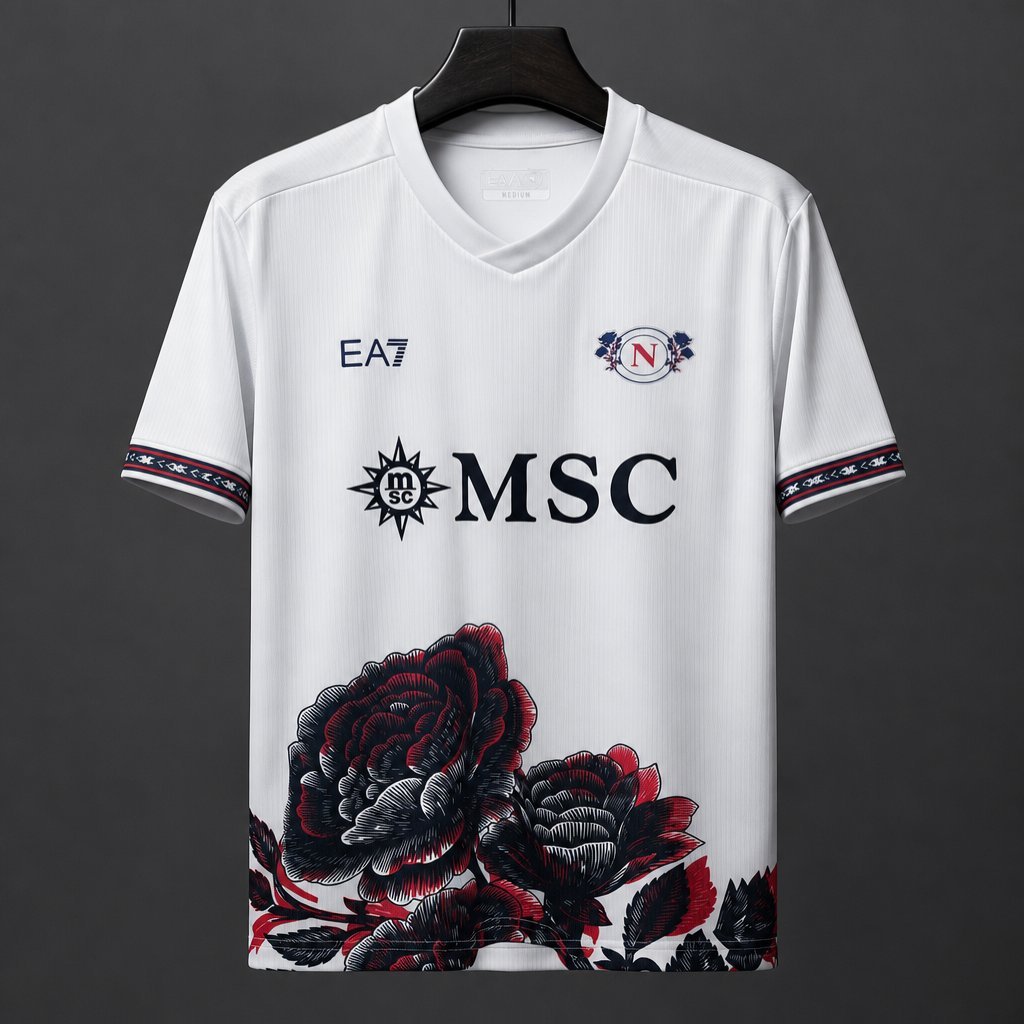 SSC Napoli - 26-27 Napoli Rose White Special Jersey