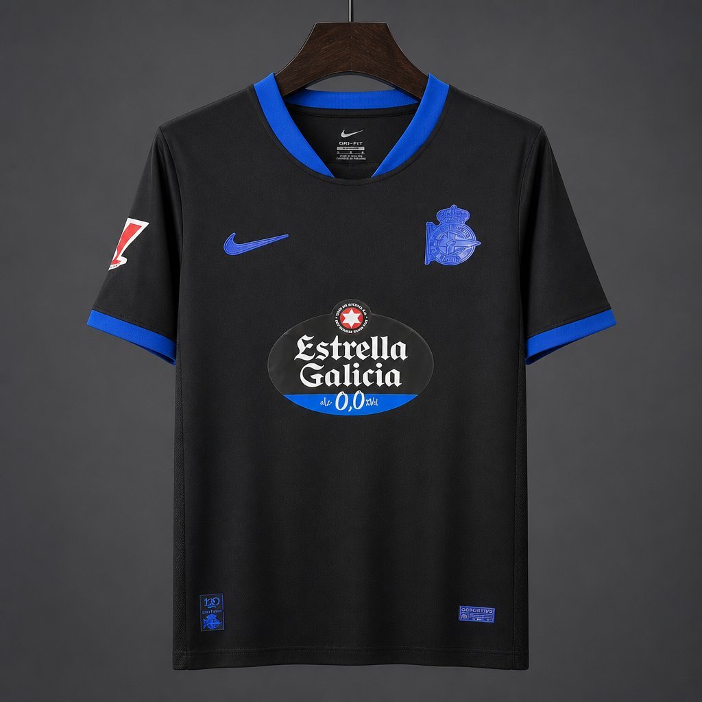 La Liga - 26-27 Deportivo La Coruna Away Black Jersey