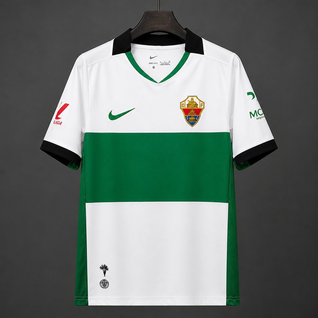 La Liga - 26-27 Elche Home Green&White Jersey