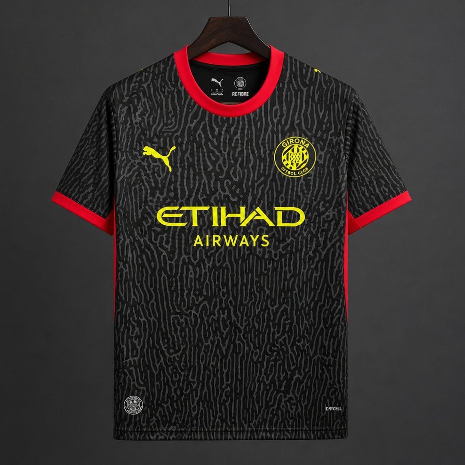 La Liga - 26-27 Girona Away Black Jersey