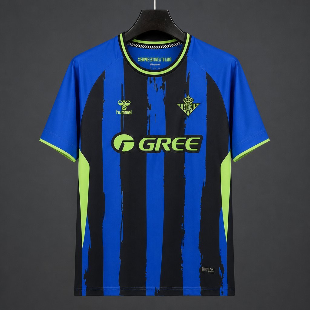 La Liga - 26-27 Real Betis Third Blue With Black Stripes Jersey