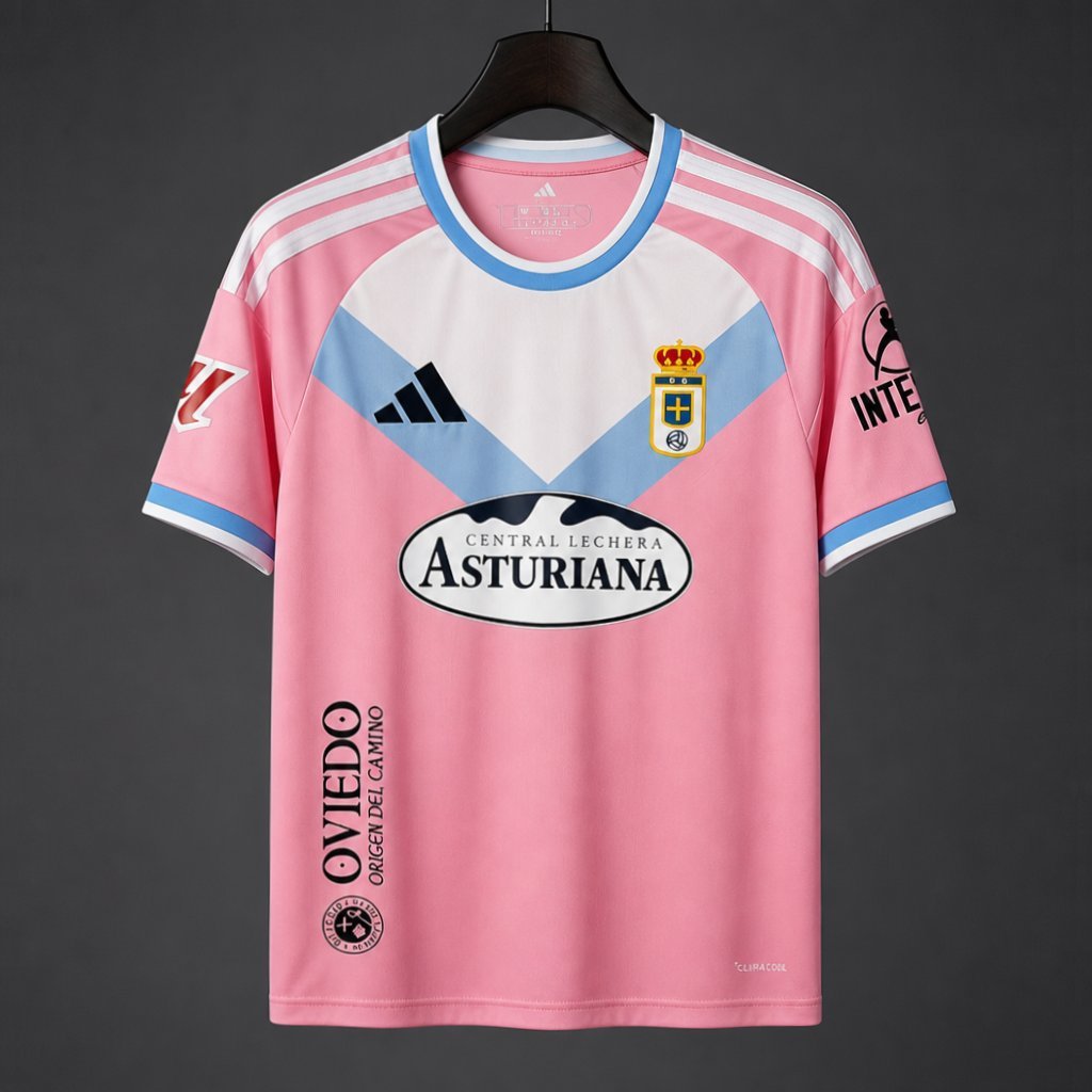 La Liga - 26-27 Real Oviedo Away Pink Jersey