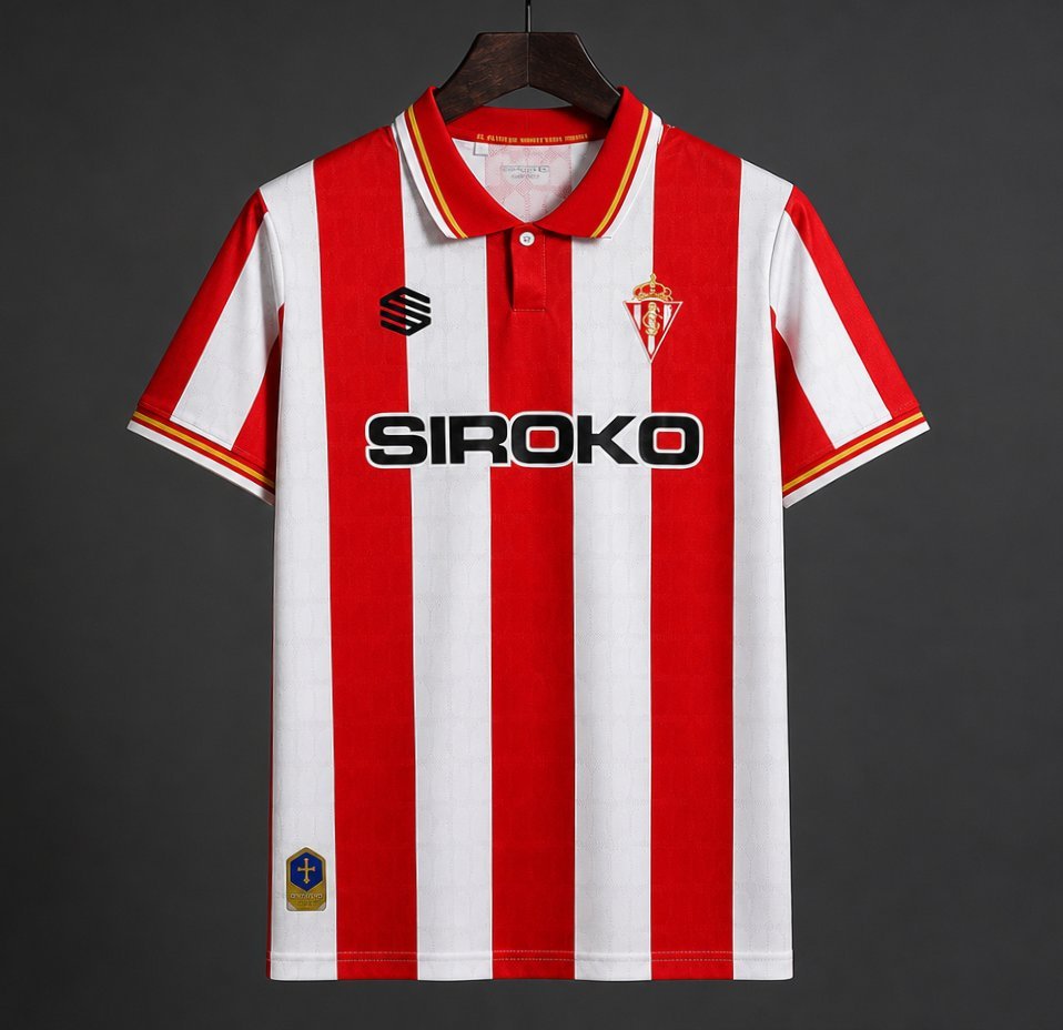 La Liga - 26-27 Sporting Gijon Home Jersey