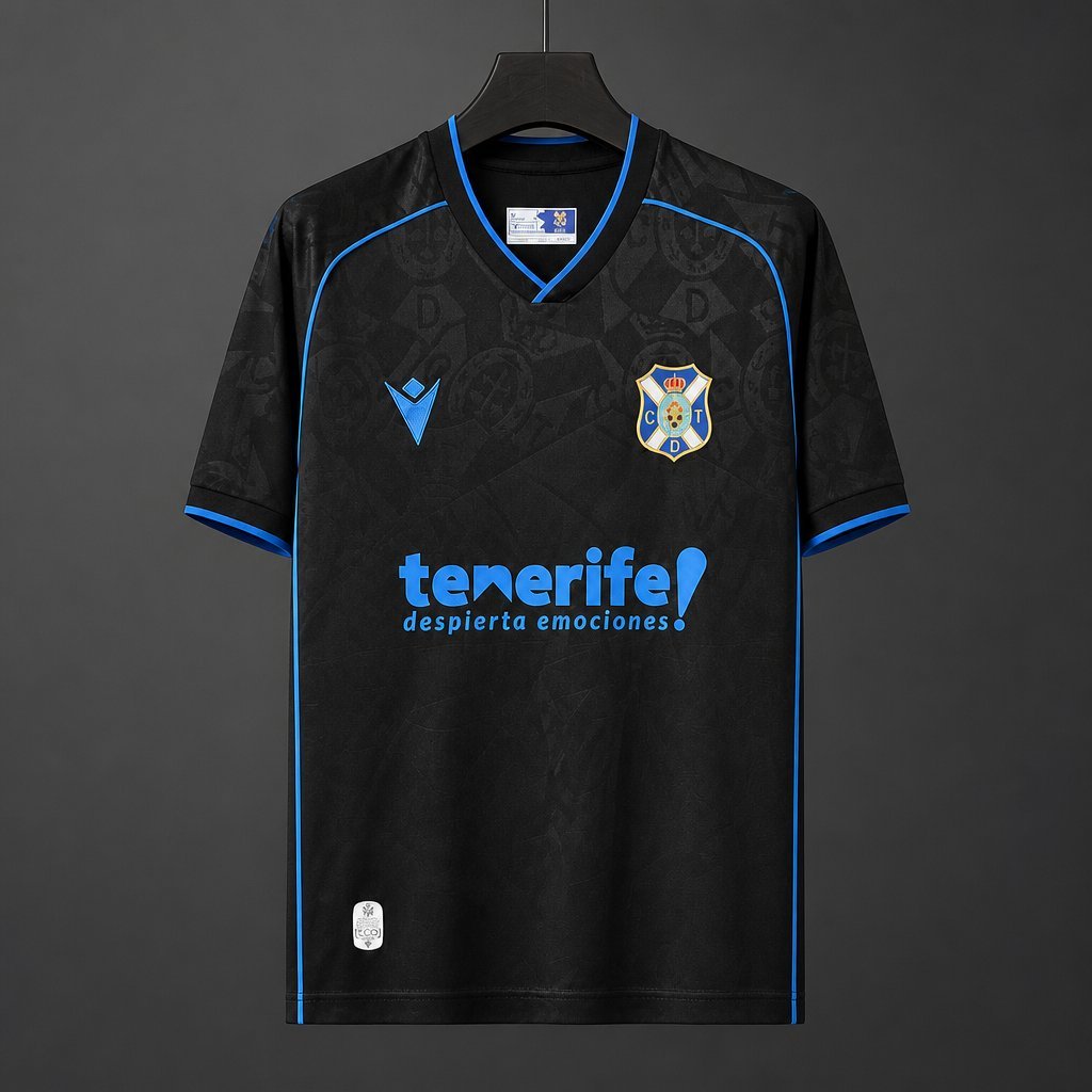 La Liga - 26-27 Tenerife Away Black Jersey