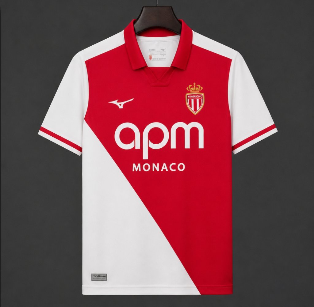 Ligue 1 - 26-27 AS Monaco Home Jersey