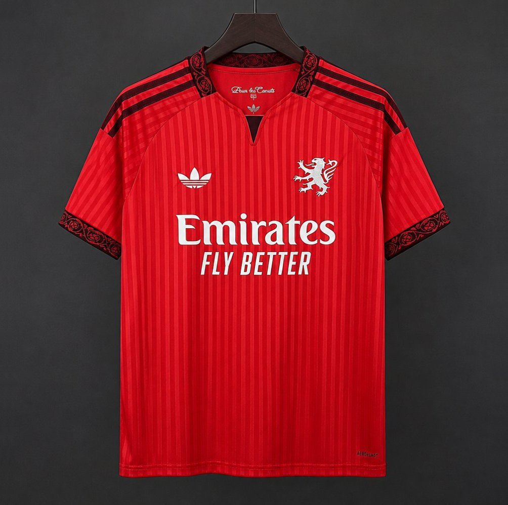 Ligue 1 - 26-27 Olympique Lyonnais Away Red Jersey