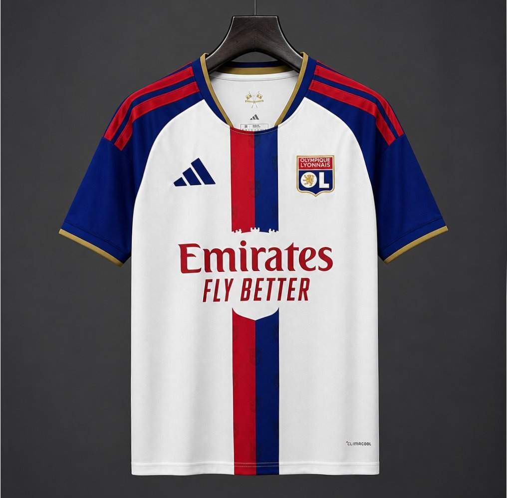 Ligue 1 - 26-27 Olympique Lyonnais Home White Jersey