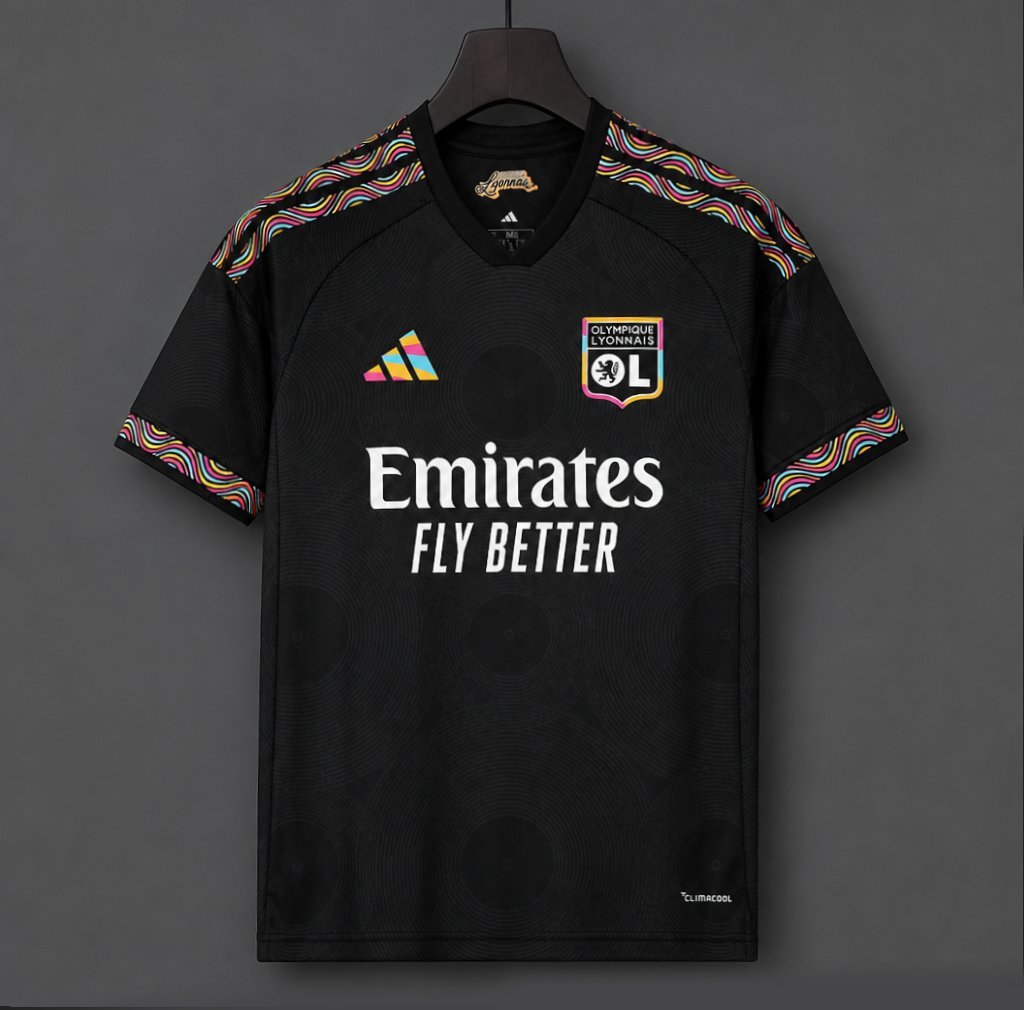 Ligue 1 - 26-27 Olympique Lyonnais Third Black Jersey