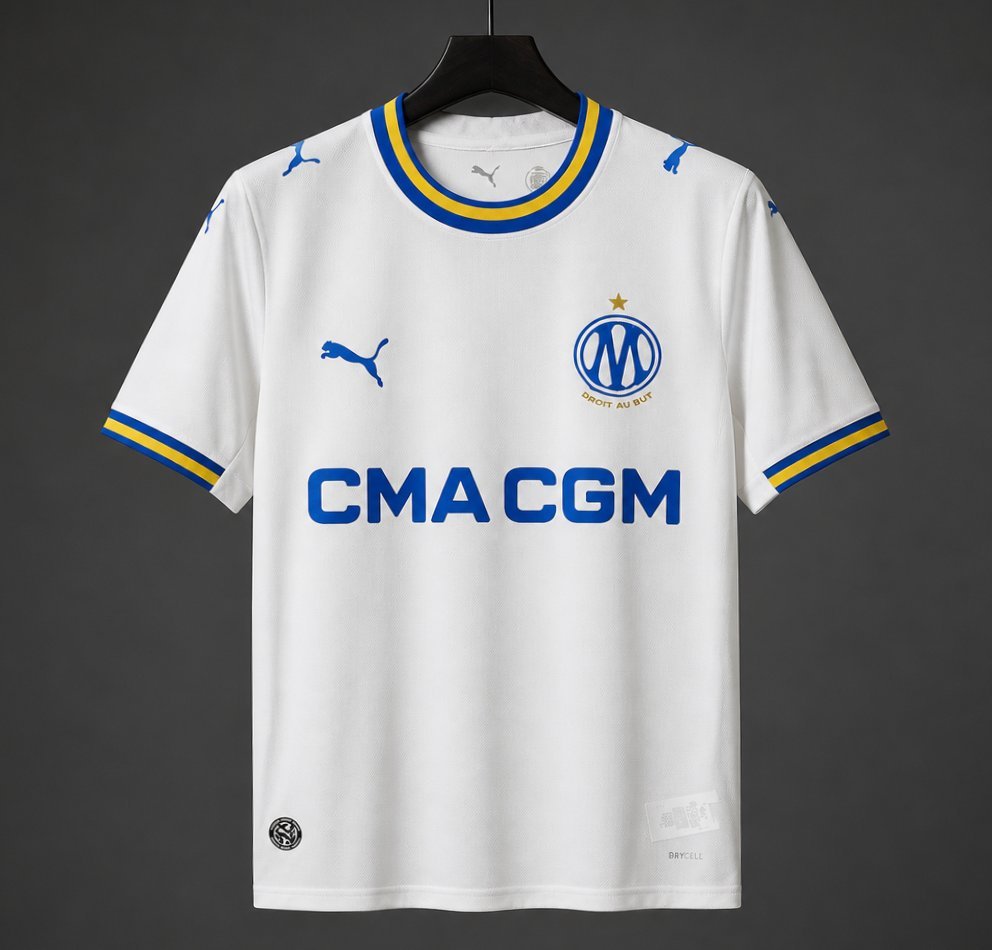 Ligue 1 - 26-27 Olympique Marseille Home Jersey
