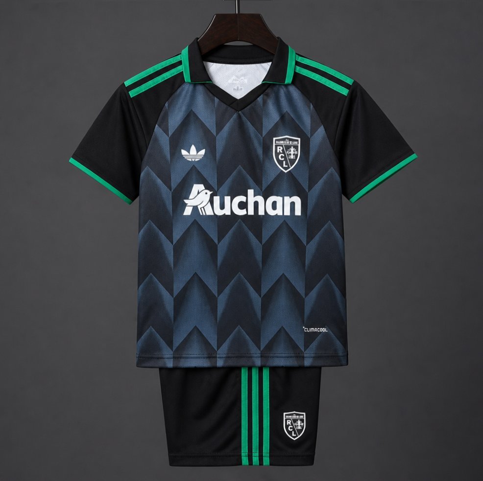 Ligue 1 - 26-27 RC Lens Away Black Green Jersey