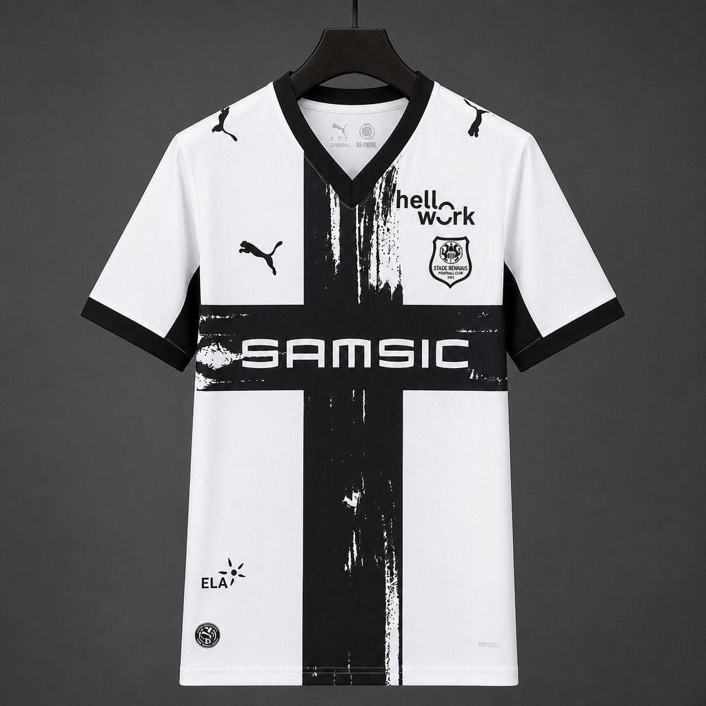 Ligue 1 - 26-27 Stade Rennais Away White Jersey
