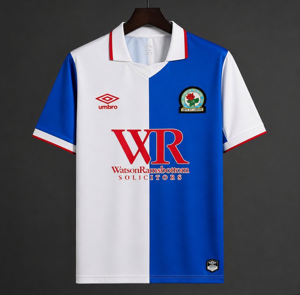 Premier League - 26-27 Blackburn Rovers Home Jersey