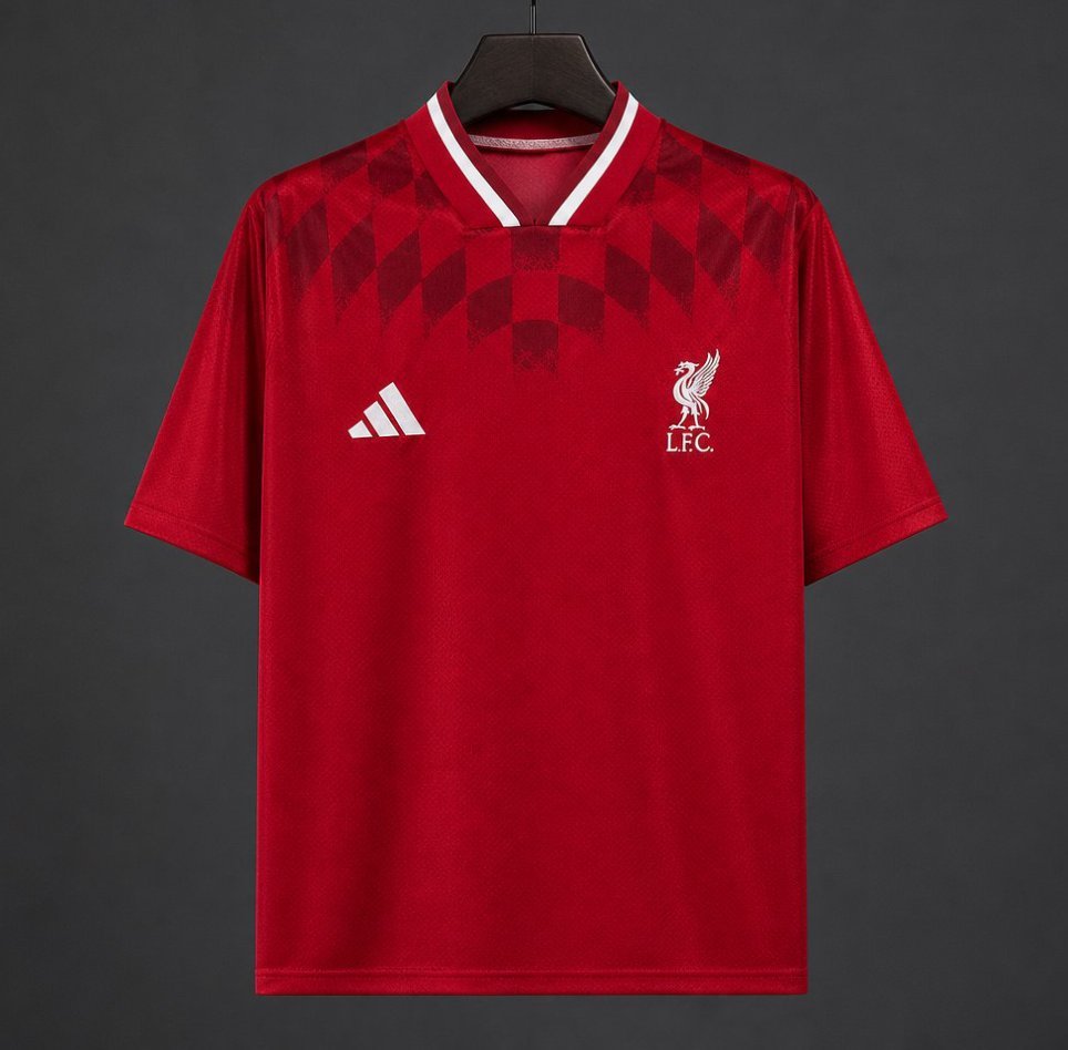 Premier League - 26-27 Liverpool Red Geometric Pattern Retro Special Edition Jersey