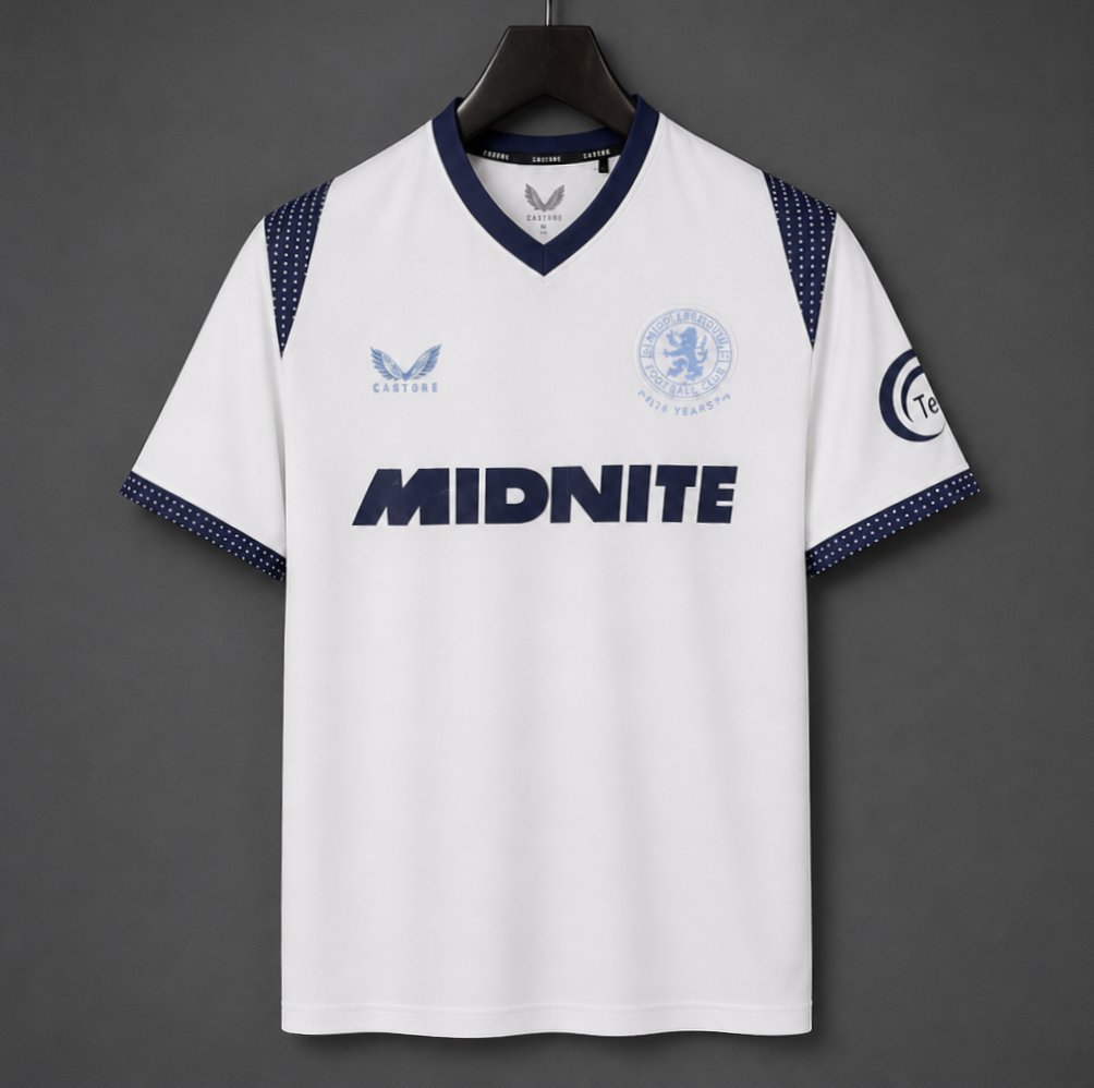 Premier League - 26-27 Middlesbrough FC Away White Jersey