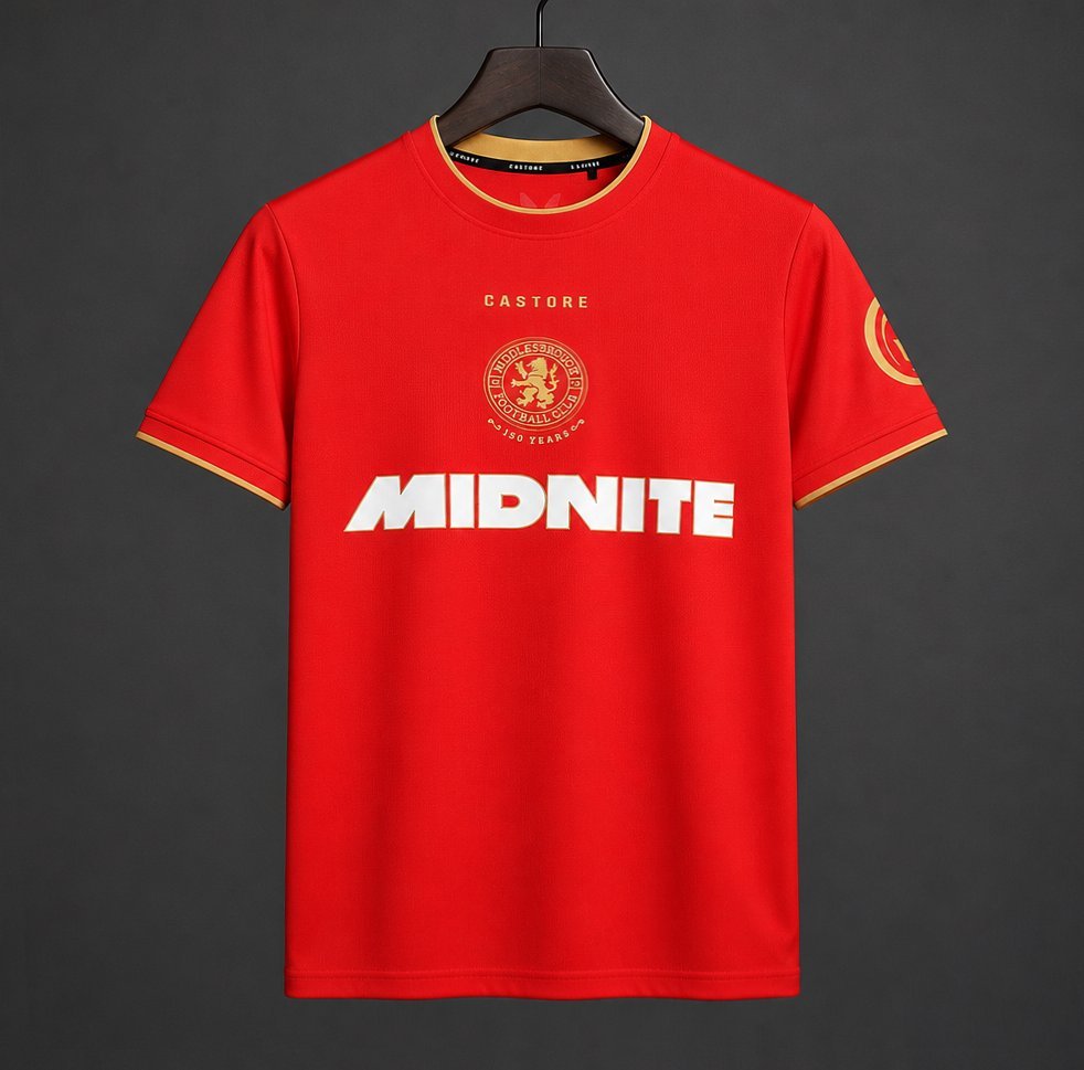 Premier League - 26-27 Middlesbrough FC Home Red Jersey