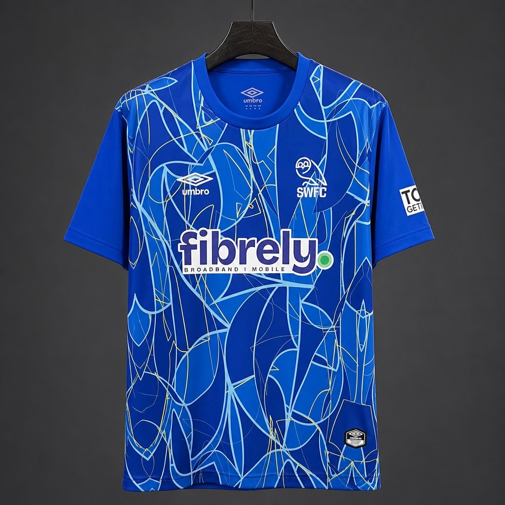 Premier League - 26-27 Sheffield Wednesday Blue with Abstract Pattern Home Jersey