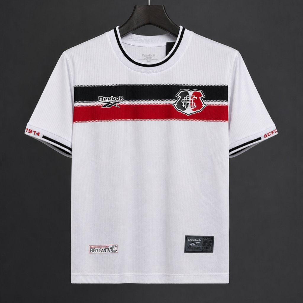 Brasileiro Serie A - 26-27 Santa Cruz FC Away White-Tricolor Jersey