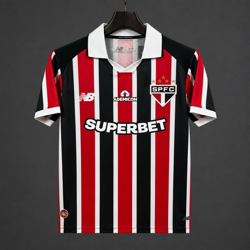 Brasileiro Serie A - 26-27 Sao Paulo Away Jersey With Full Sponsors