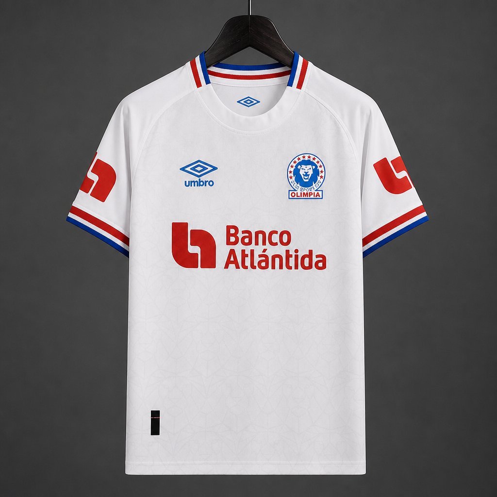 Paraguay - 26-27 CD Olimpia Home White Jersey