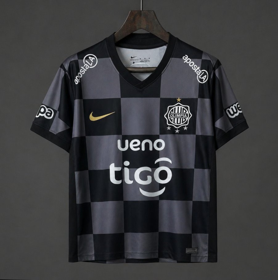 Paraguay - 26-27 Olimpia Away Black Jersey