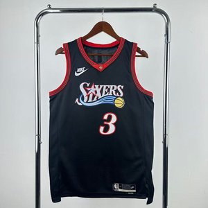 Philadelphia 76ers Retro Black - Allen Iverson #3 - image 1