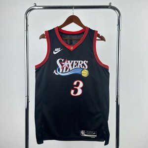 Philadelphia 76ers Retro Black - Allen Iverson #3 - image 2