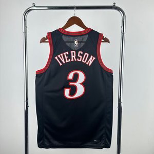 Philadelphia 76ers Retro Black - Allen Iverson #3 - image 3