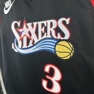 Philadelphia 76ers Retro Black - Allen Iverson #3 - image 4
