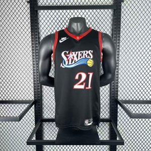 Philadelphia 76ers Retro Black - Joel Embiid #21 - image 11