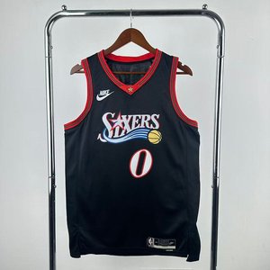 Philadelphia 76ers Retro Black - Tyrese Maxey #0 - image 1