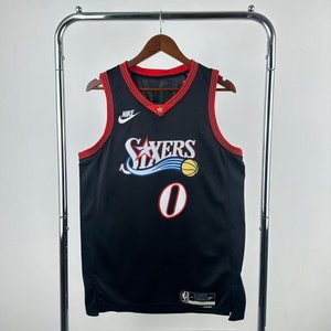 Philadelphia 76ers Retro Black - Tyrese Maxey #0 - image 2