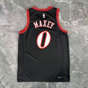 Philadelphia 76ers Retro Black - Tyrese Maxey #0 - image 14
