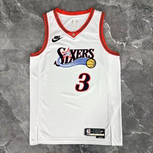 Philadelphia 76ers Retro White - Allen Iverson #3 - image 4