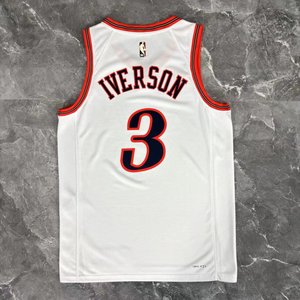 Philadelphia 76ers Retro White - Allen Iverson #3 - image 5
