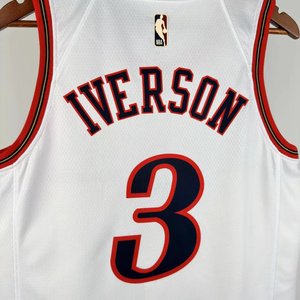 Philadelphia 76ers Retro White - Allen Iverson #3 - image 6
