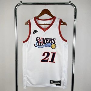 Philadelphia 76ers Retro White - Joel Embiid #21 - image 1