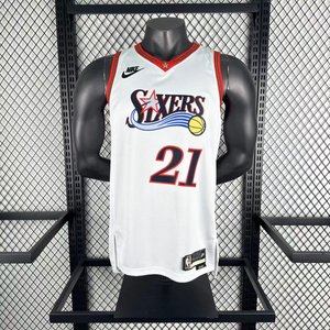 Philadelphia 76ers Retro White - Joel Embiid #21 - image 3