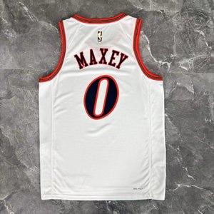 Philadelphia 76ers Retro White - Tyrese Maxey #0 - image 4