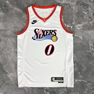 Philadelphia 76ers Retro White - Tyrese Maxey #0 - image 12