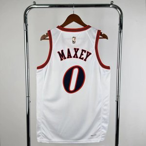Philadelphia 76ers Retro White - Tyrese Maxey #0 - image 13