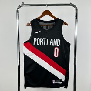 Portland Trail Blazers Away Black - Damian Lillard #0 (2) - image 2
