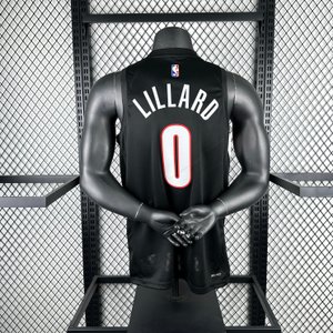 Portland Trail Blazers Away Black - Damian Lillard #0 (2) - image 5