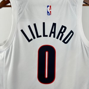 Portland Trail Blazers Home White - Damian Lillard #0 - image 7