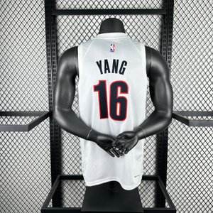 Portland Trail Blazers Home White - Yang Hansen #16 - image 5