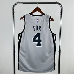 San Antonio Spurs Limited Edition Grey - De'Aaron Fox #4 - image 3