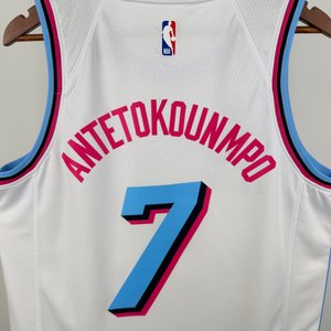 Giánnis Antetokoúnmpo - Miami Heat *CITY EDITION* White #7 - image 3